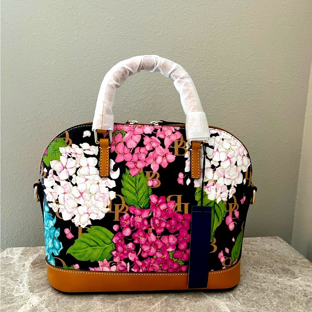 Dooney and Bourke Hydrangea Domed Satchel